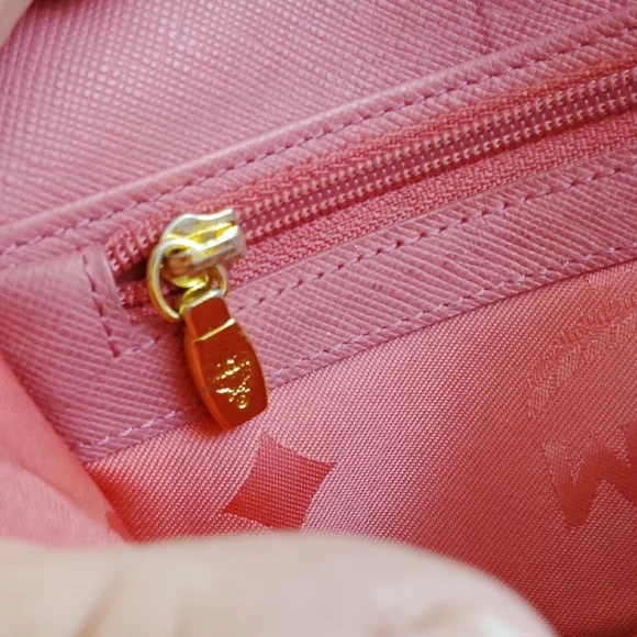 MCM Beige Monogram Envelope Clutch - Picture 7 of 10